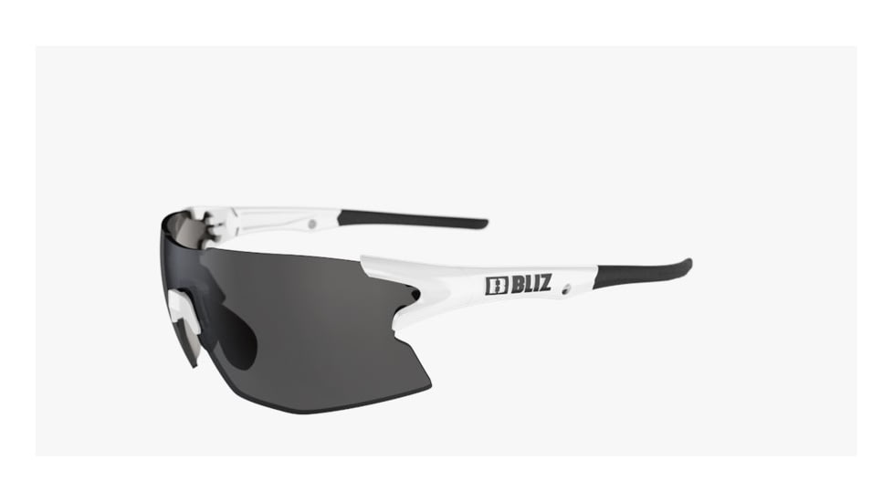 Bliz Tempo Sunglasses-White-Smoke/Silver Mirror