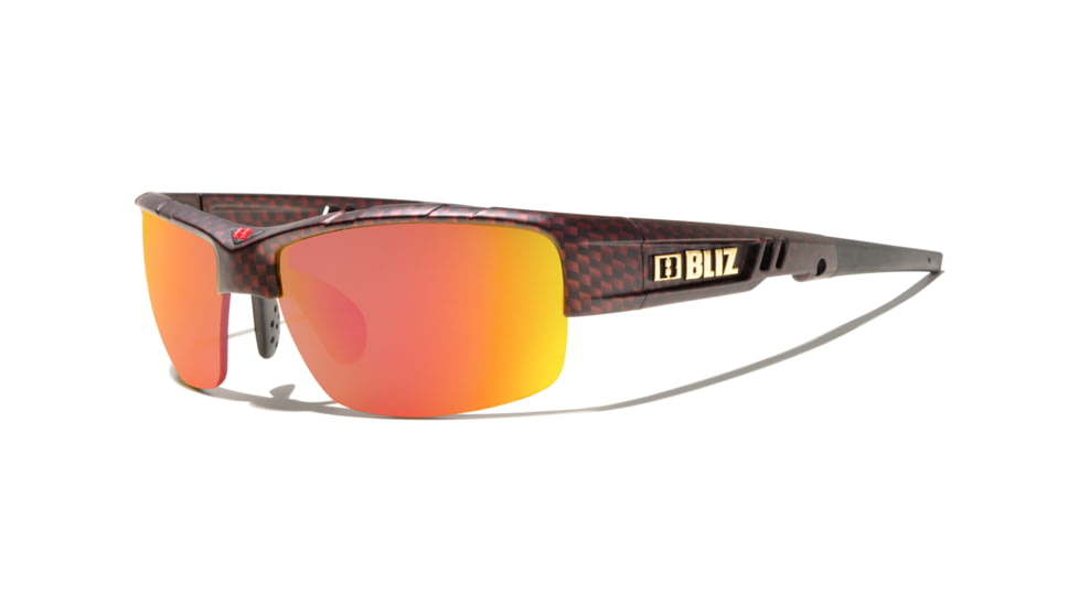 Bliz Tracker Sunglasses-Red Carbon-Smoke/Red Multi