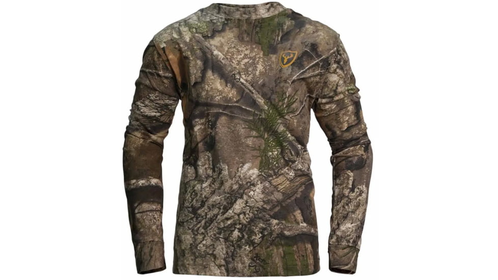 Blocker Outdoors Youth Fused Cotton Long Sleeve Shirt - Men's, Realtree APX Camo, Small, 1409963