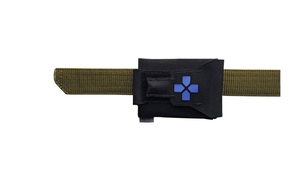 Blue Force Gear Version 2 Belt Mounted Micro Trauma Kit - Empty, Black, Small, BT-TKN-NANO-02-EMPTY-BK