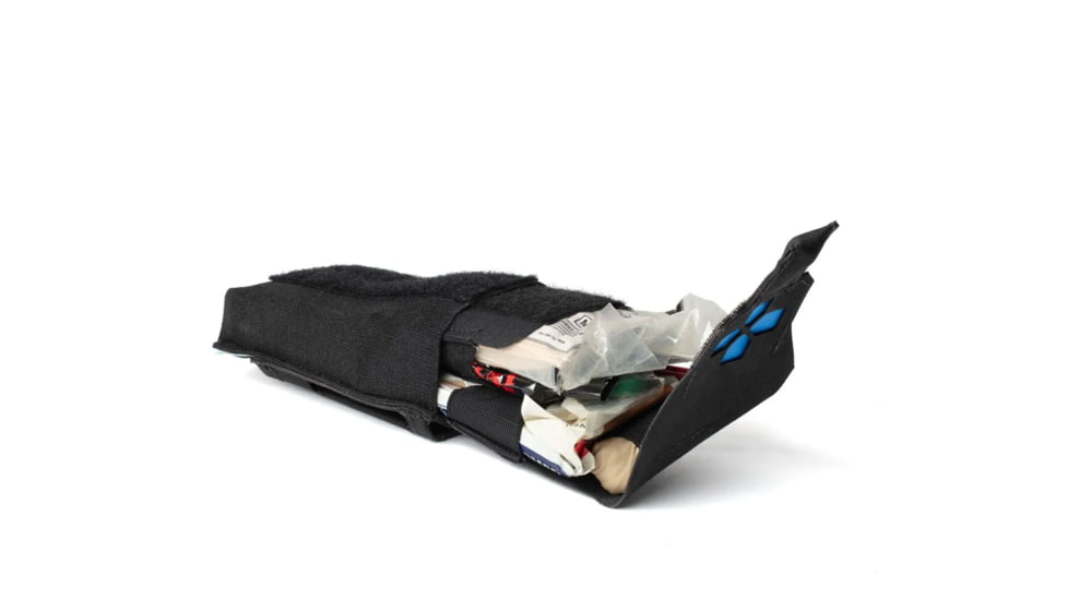 Blue Force Gear Version 2 Helium Whisper Micro Trauma Kit - Empty, Black, Small, HW-TKN-NANO-02-EMPTY-BK