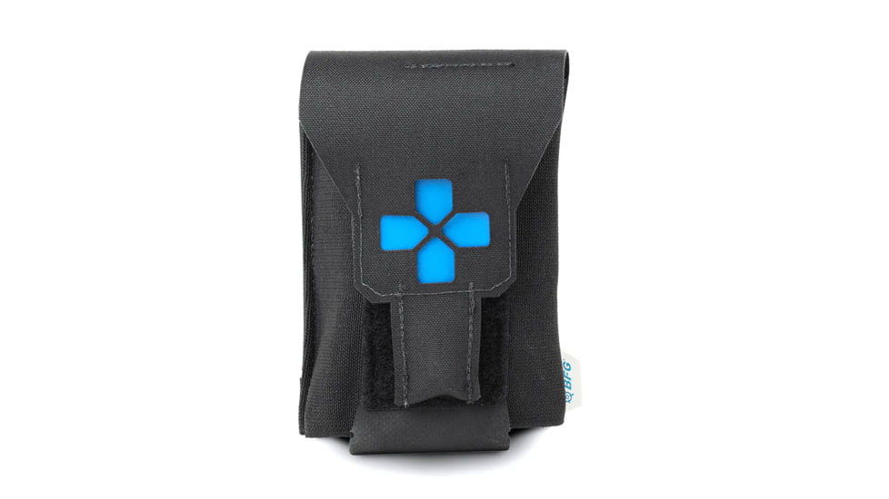 Blue Force Gear Version 2 Helium Whisper Micro Trauma Kit - Empty, Black, Small, HW-TKN-NANO-02-EMPTY-BK