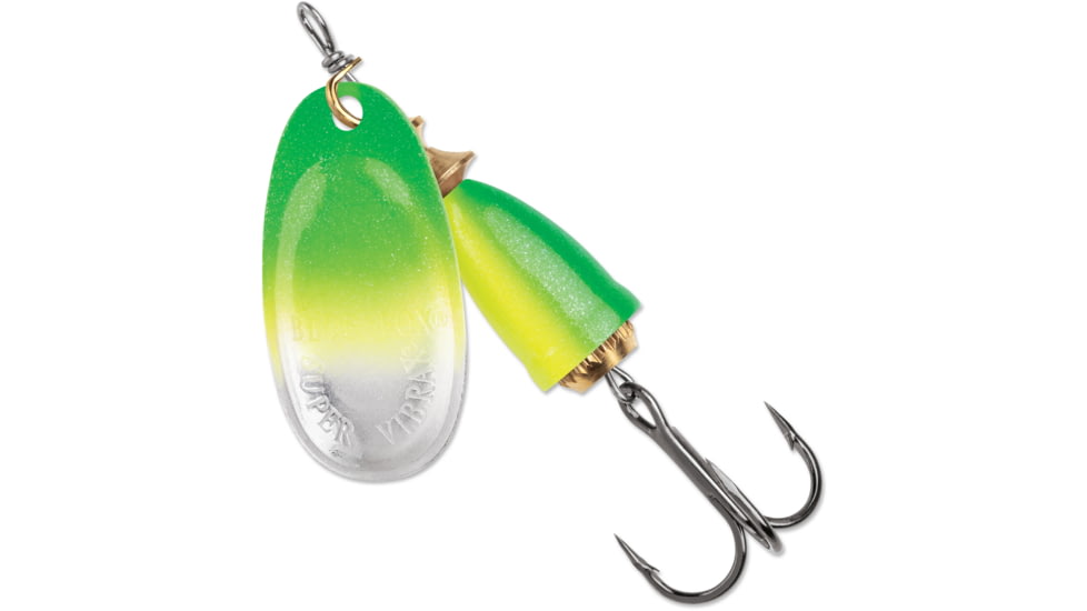 Blue Fox Classic Vibrax 01, Northern Lights, 1/8 oz, Green Chartreuse UV, 60-10-226IC