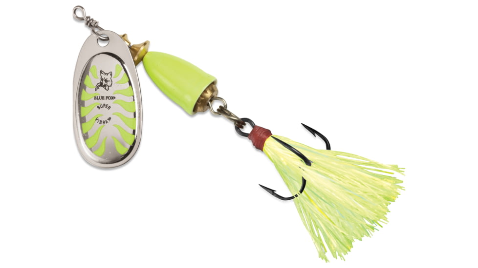 Blue Fox Classic Vibrax Glow, 5/8 oz, Glow Chartreuse, 64-60-462IC
