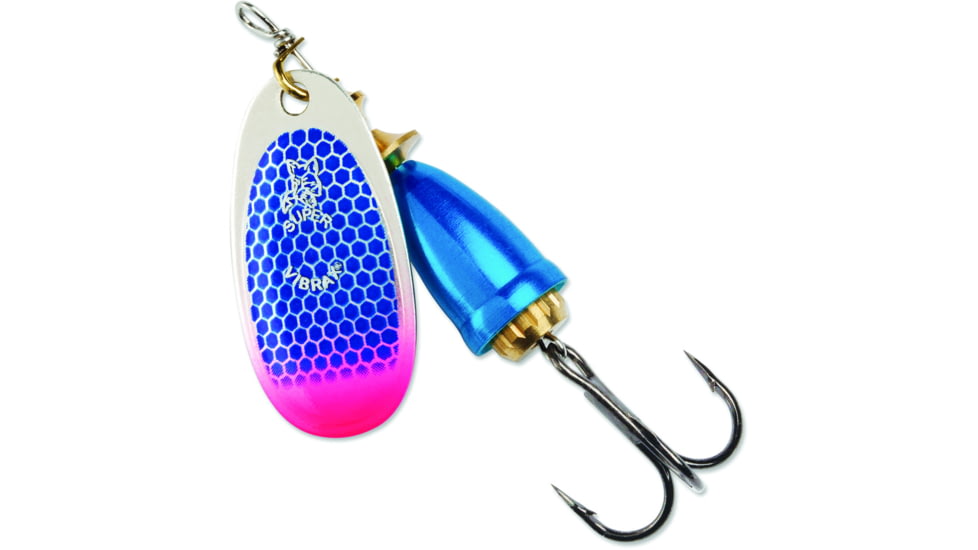 Blue Fox Classic Vibrax Spinner, 1/4 oz, Blue Scale/Pink Tip UV, 60-30-318ICIC