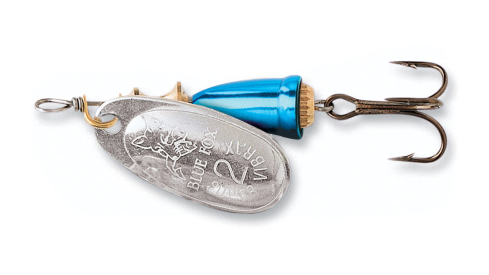 Blue Fox Classic Vibrax Spinner, 1/4 oz, Plated Silver/Chrome Blue, 60-30-105IC