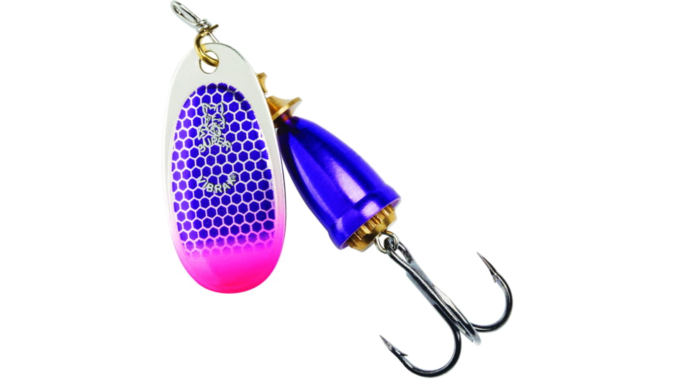 Blue Fox Classic Vibrax Spinner, 1/4 oz, Purople Scale/Pink Tip UV, 60-30-317ICIC