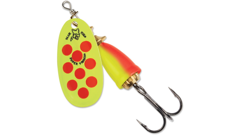 Blue Fox Classic Vibrax Spinner, 1/8 oz, Hot Clown Painted, 60-10-720