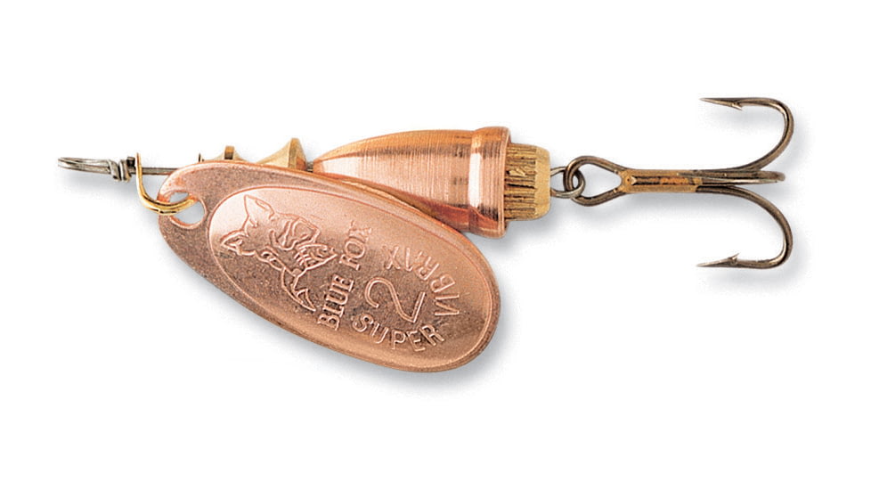 Blue Fox Classic Vibrax Spinner, 1/8 oz, Plated Copper/Copper, 60-10-300IC