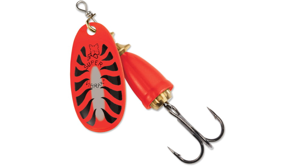 Blue Fox Classic Vibrax Spinner, 1/8 oz, Red Tiger Painted, 60-10-510IC