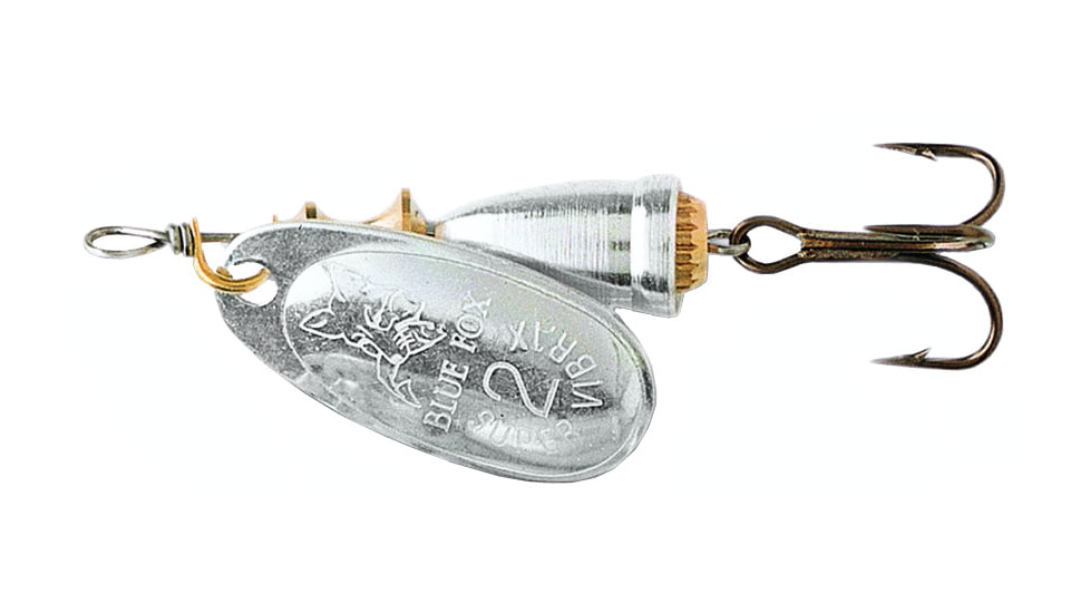Blue Fox Classic Vibrax Spinner 1/8oz Plated Silver/Silver, 60-10-100