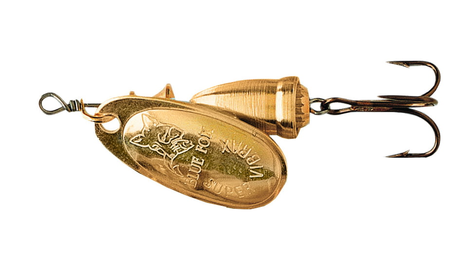 Blue Fox Classic Vibrax Spinner, 3/16 oz, Plated Gold/Gold, 60-20-200