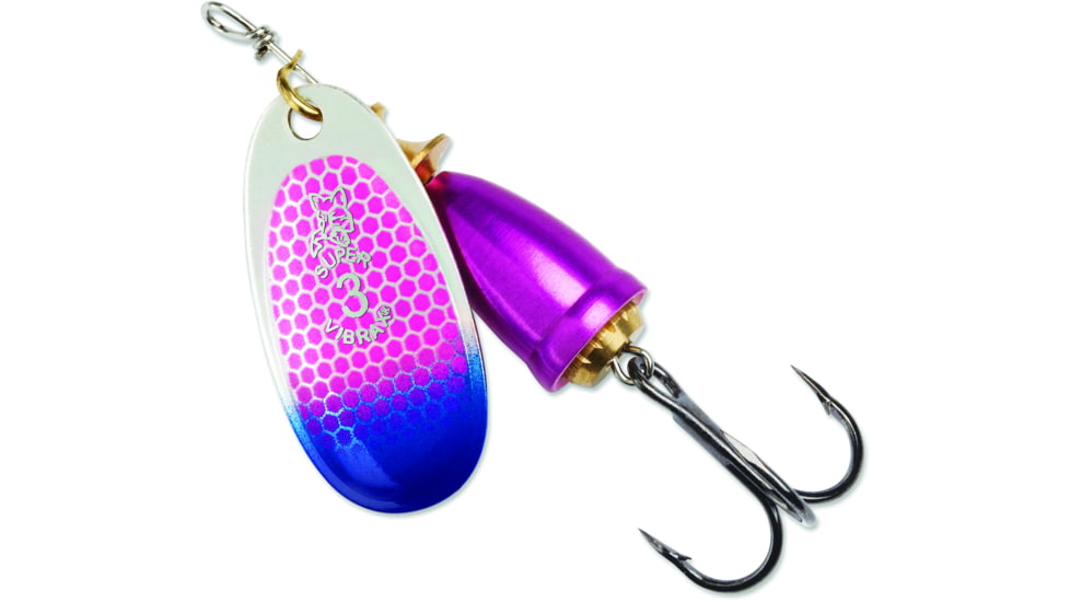 Blue Fox Classic Vibrax Spinner, 3/8 oz, Cerise Scale/Blue Tip UV, 60-40-319ICIC