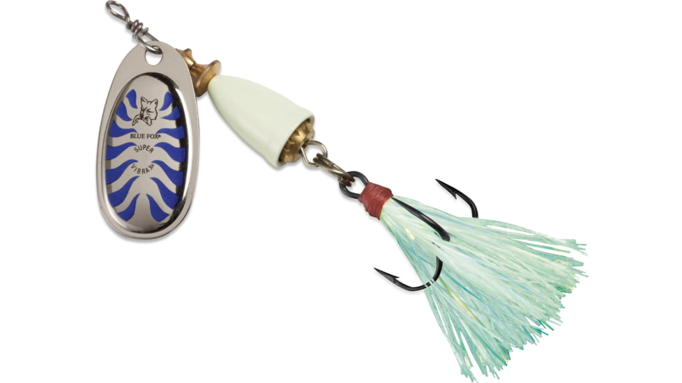 Blue Fox Classic Vibrax Spinner, 3/8 oz, Glow blue, 64-40-461IC