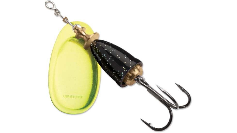 Blue Fox Classic Vibrax Spinner, 3/8oz, Black Chartreuse Candyback, 60-40-275IC