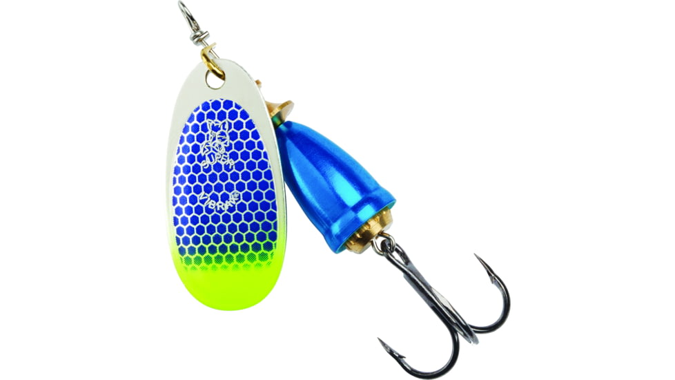 Blue Fox Classic Vibrax Spinner, 5/8 oz, Blue Scale/Chartreuse Tip UV, 60-60-316ICIC