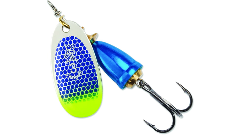 Blue Fox Classic Vibrax Spinner, 5/8 oz, Blue Scale/Pink Tip UV, 60-60-318ICIC