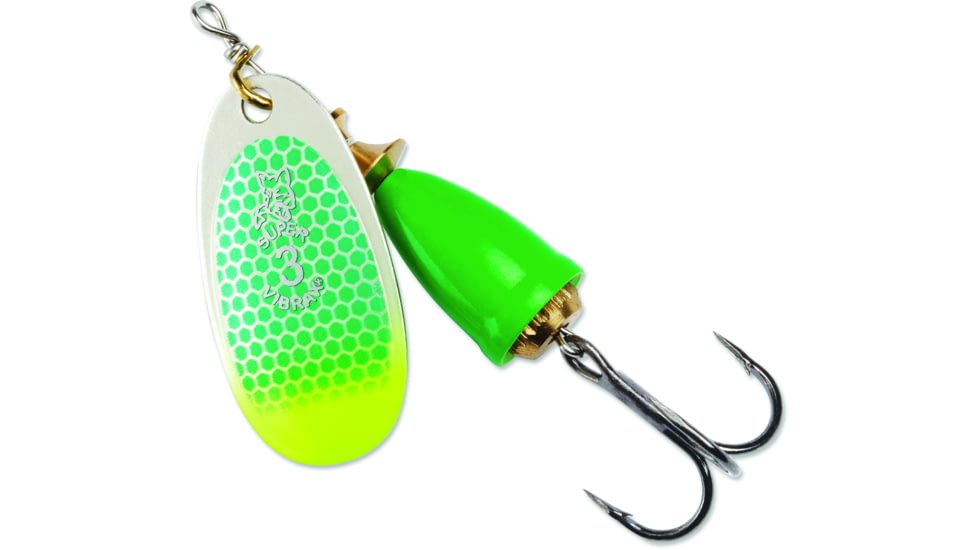 Blue Fox Classic Vibrax Spinner, 5/8 oz, Green Scale/Chartreuse Tip UV, 60-60-315ICIC