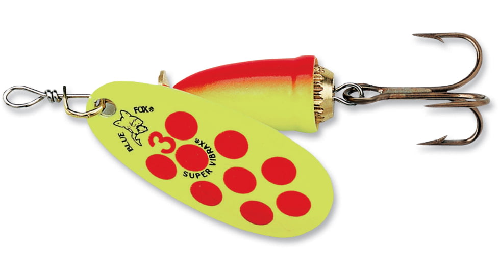Blue Fox Classic Vibrax Spinner, 5/8 oz, Hot Clown Painted, 60-60-720IC
