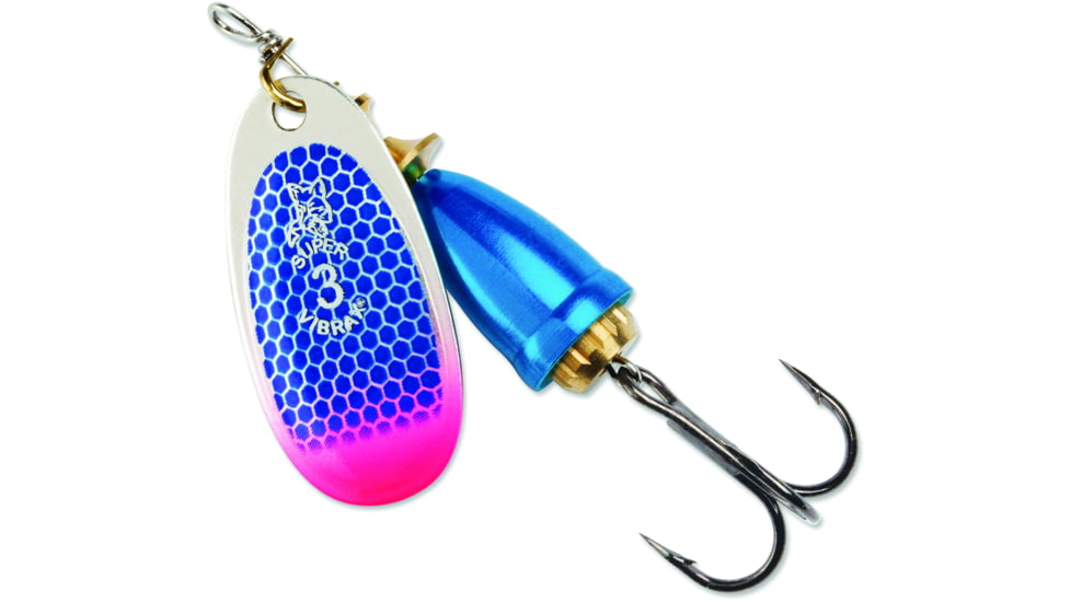 Blue Fox Classic Vibrax Spinner, 7/16 oz, Blue Scale/Pink Tip UV, 60-50-318ICIC