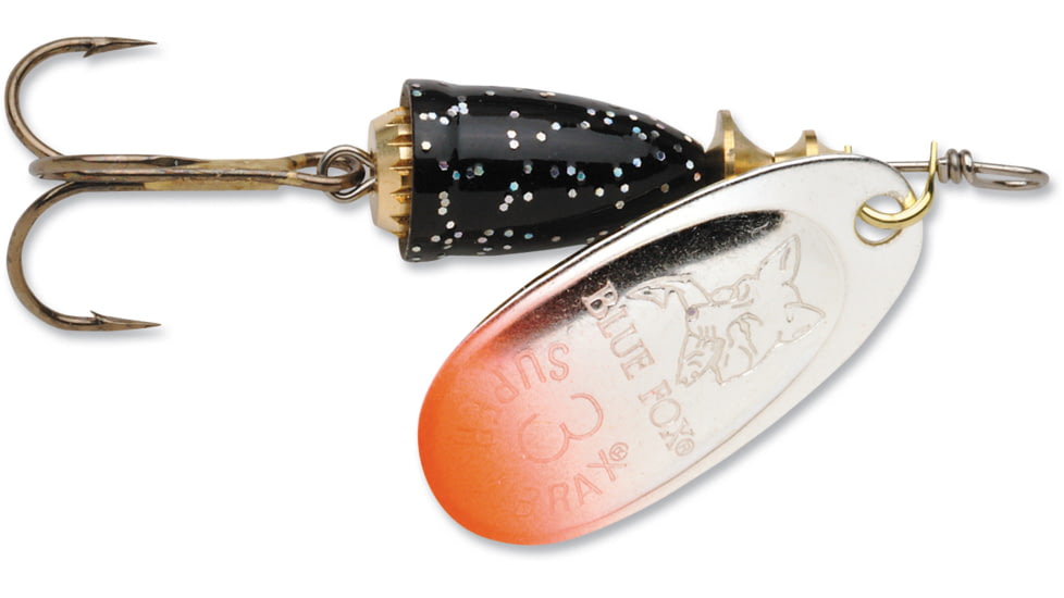 Blue Fox Classic Vibrax Spinner, 7/16 oz, Red Tipped/Silver Flake Painted, 60-50-71R