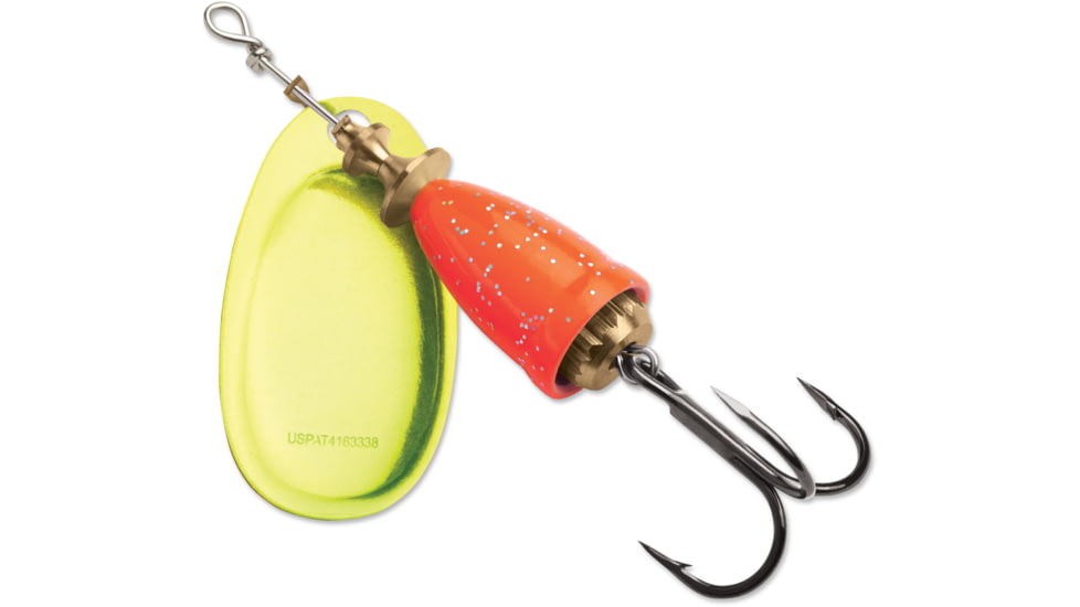 Blue Fox Classic Vibrax Spinner, 7/16oz, Orange Chartreuse Candyback, 60-50-271IC