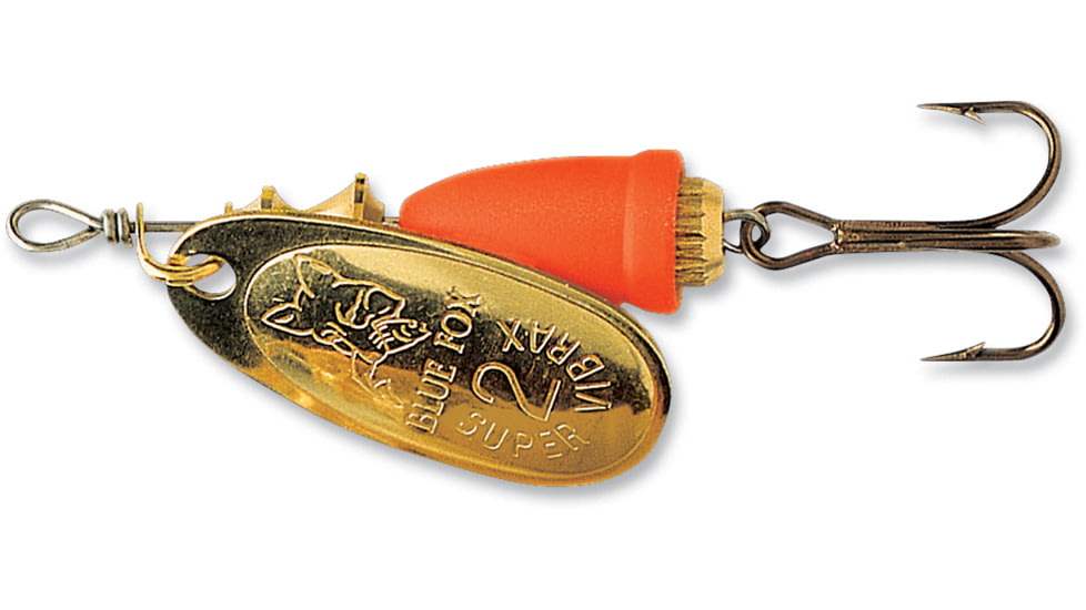 Blue Fox Classic Vibrax Spinner, 7/64 oz, Red Tiger Painted, 60-00-510IC