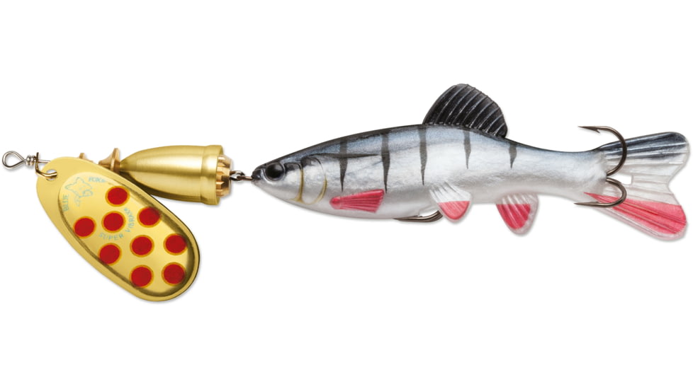 Blue Fox Vibrax Chaser 2 Lure, 2-4Ft, Blade Size 2 Treble Hook, Gold, 2-4Ft, 3/10oz, BFVCH2G