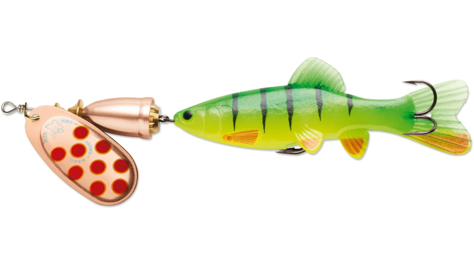 Blue Fox Vibrax Chaser 2 Lure, 2-4Ft, Copper, Blade Size 2 Treble Hook, 2-4Ft, 3/10oz, BFVCH2C