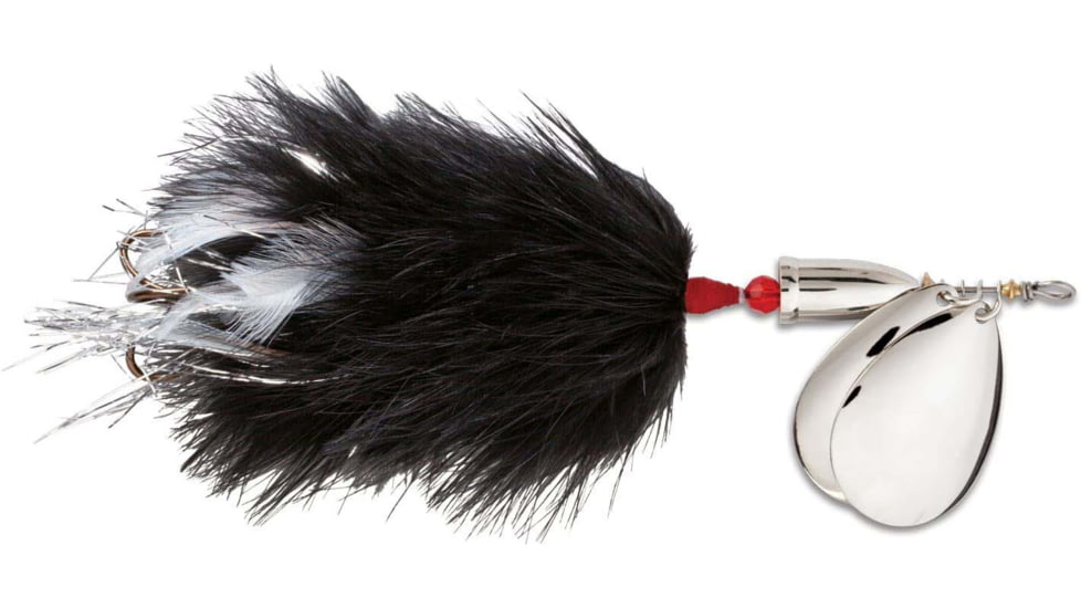 Blue Fox Vibrax Super Bou Spinner, Black, 7 3/4in, 1 3/8oz, SBOU8BK