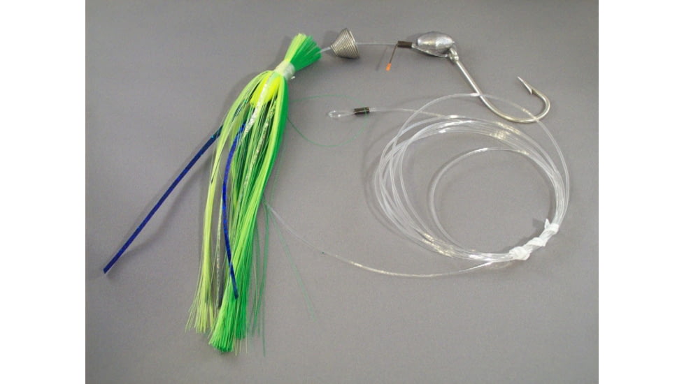 Blue Water Candy Ballyhoo Rig, 1/2oz, Green/Chartreuse, 11262