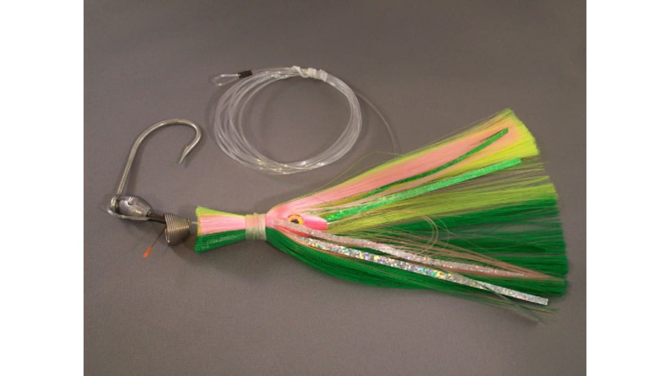 Blue Water Candy Ballyhoo Rig, 1/2oz, Green/Chartreuse/Pink, 11279