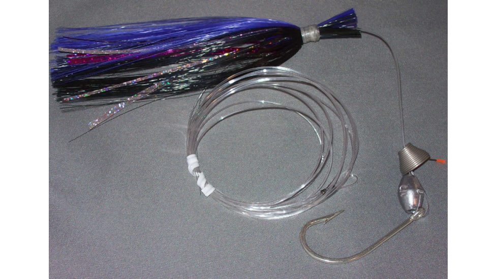 Blue Water Candy Ballyhoo Rig, 1/2oz, Purple/Black, 11265