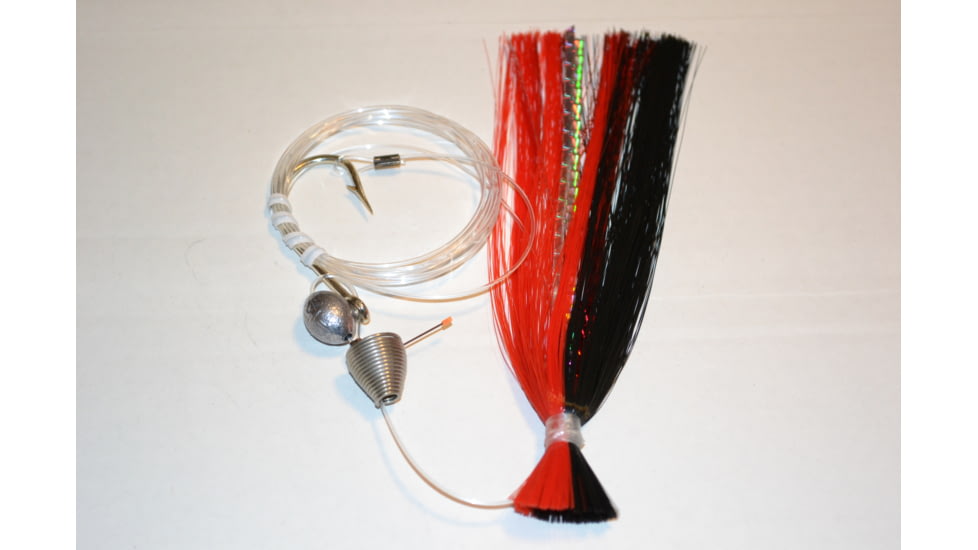 Blue Water Candy Ballyhoo Rig, 1/2oz, Red/Black, 11264