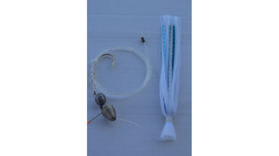 Blue Water Candy Ballyhoo Rig, 1/2oz, White/Aqua, 11269