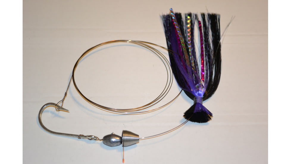 Blue Water Candy Ballyhoo Rig, 1oz, Purple/Black, 11165