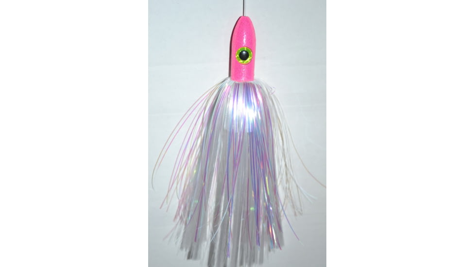 Blue Water Candy Bullet Jag, 9in, 3-1/4oz, Crystal Skirt/Pink Head, 55018