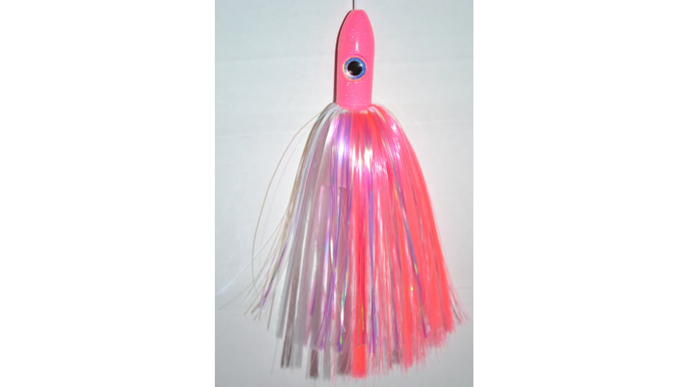 Blue Water Candy Bullet Jag, 9in, 3-1/4oz, Pink/White Skirt/Pink Head, 55002
