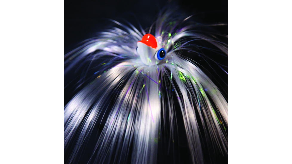 Blue Water Candy Chomper Parachute Lure, White Skirt/White Head, 4oz, 60003