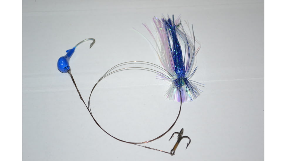 Blue Water Candy Dead Bait Rig Skirted, 1/2oz, Blue/Pearl, 33552