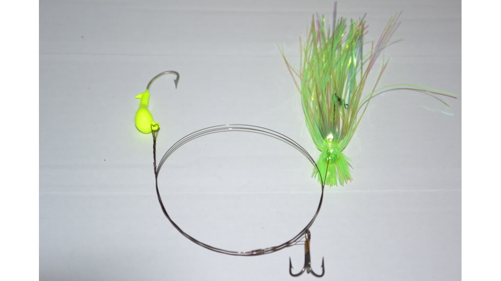 Blue Water Candy Dead Bait Rig Skirted, 1/2oz, Lime, 33557