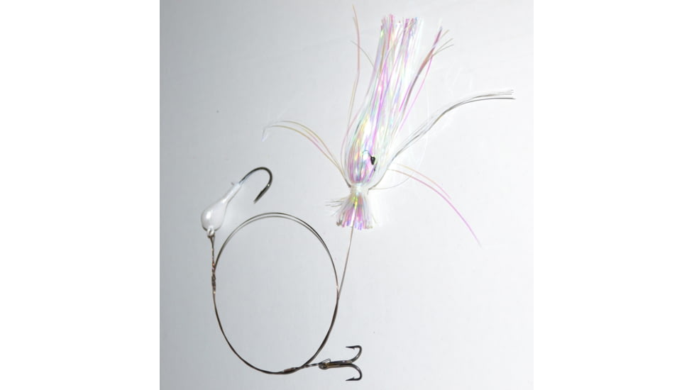 Blue Water Candy Dead Bait Rig Skirted, 1/2oz, Pearl, 33556