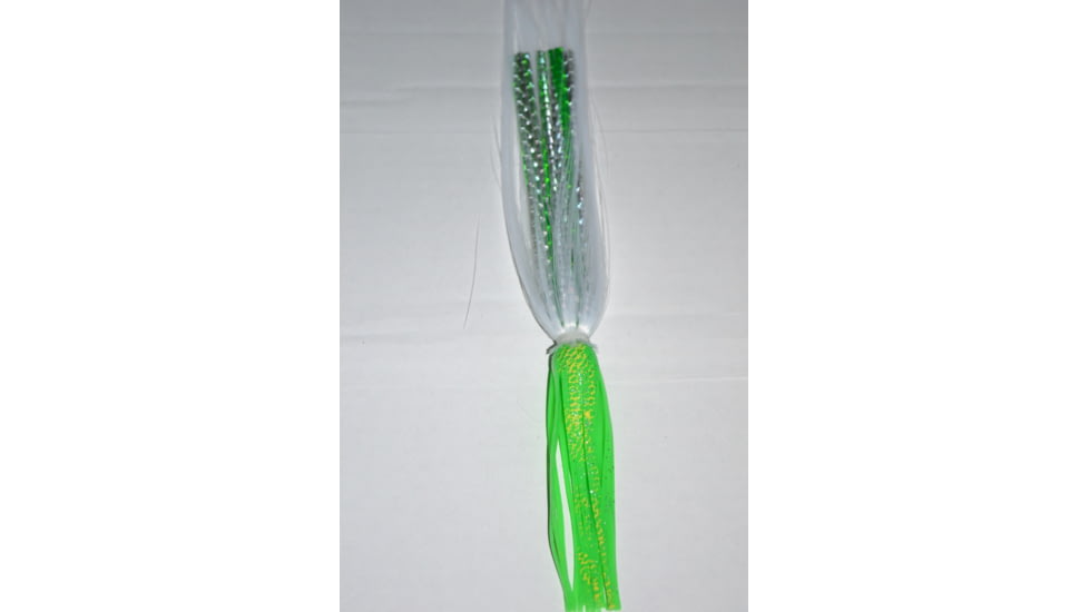 Blue Water Candy Gaffer Skirt, 1/2oz, White on Green Squid, 81408