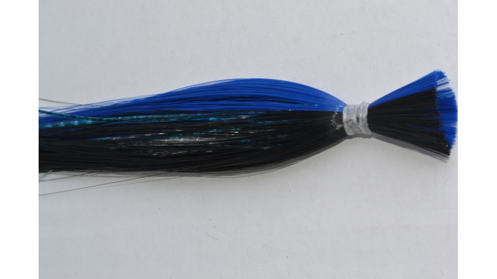 Blue Water Candy Hair and Mylar Skirt, 1/4oz, Blue/Black, 11408
