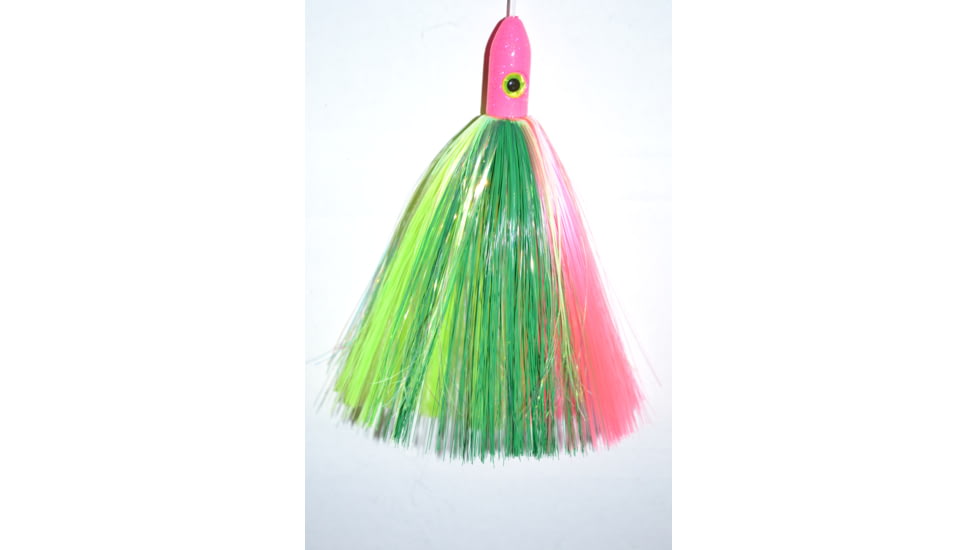 Blue Water Candy Mini Jag, 6in, 5/8oz, Green/Chartreuse/Pink Skirt/Pink Head, 52029