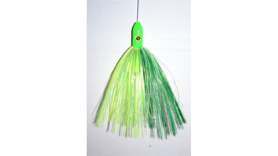 Blue Water Candy Mini Jag, 6in, 5/8oz, Green/Chartreuse Skirt/Green Head, 52012