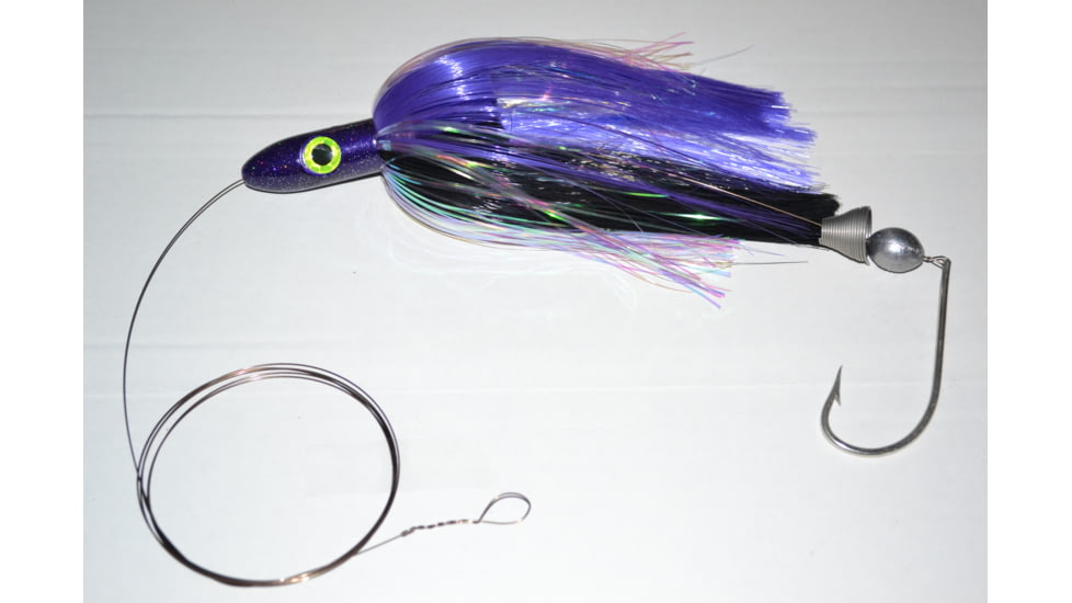 Blue Water Candy Rigged Jag, Purple/Black, 55165