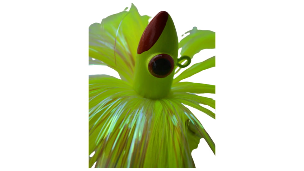 Blue Water Candy Spire Parachute Lure, Chartreuse Skirt/Chartreuse Head, 3oz, 88032