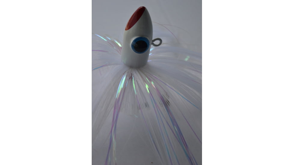 Blue Water Candy Spire Parachute Lure, White Skirt/White Head, 6oz, 60033