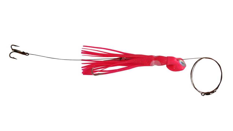 Blue Water Candy Wedgie Slow Troll Saltwater Lure, Pink Squid on Pink Head, 39057